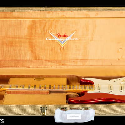 Fender Custom Shop 1956 Stratocaster Journeyman Relic Super Faded Aged Candy Apple Red (029) image 7