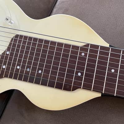Epiphone Eddie Alkire E Harp 10-String Lap Steel, 1940s White image 12