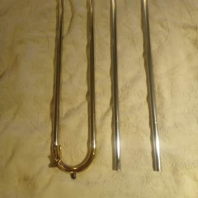 King 4b Silver Sonororus Trombone 1972 - Silver and Gold Lacker image 5
