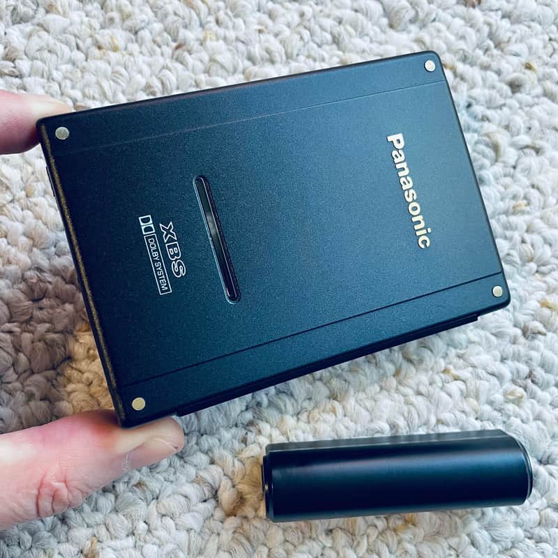 [RARE] PANASONIC RQ-P505 Walkman Cassette Player ! Awesome Gun Black : ) image 1