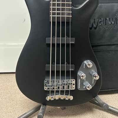 Warwick Rockbass Artist Line Robert Trujillo 5 String Bass Guitar - Black image 2