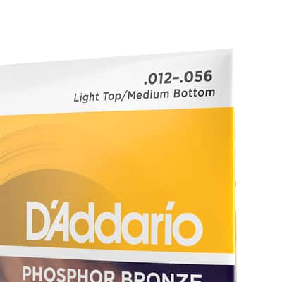 D'Addario EJ19 Phosphor Bronze Acoustic Guitar Strings, Bluegrass, 12-56 Light/Medium image 4