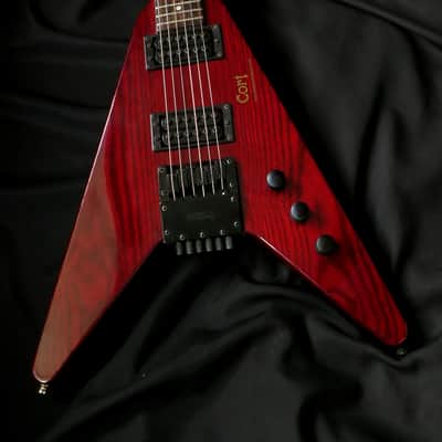 80s Cort Headless Space Arrow Flying V Electric Guitar VEE Rare image 4