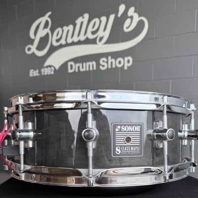 SONOR S Class Maple 5x14 Snare Drum in Ebony Gloss Lacquer (Rm 4) image 1