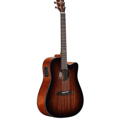 Alvarez AG66CESHB Deluxe Grand Auditorium Acoustic Electric Guitar - Mahogany image 3