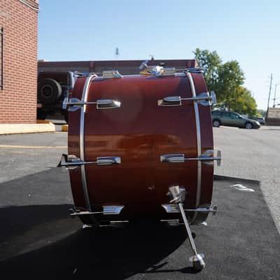 Vintage Tama 24'' Superstar Series Pure Birch Bass Drum 16x24''in Super Mahogany Lqr. (Japan - 1985) image 8