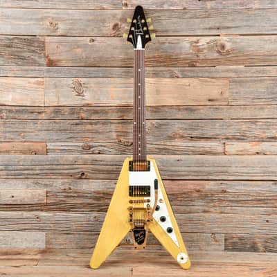 Banker Custom 58 Spec V Korina Natural Lightly Aged w/Bigsby & OX4 PAF Pickups (Serial #0124) image 4