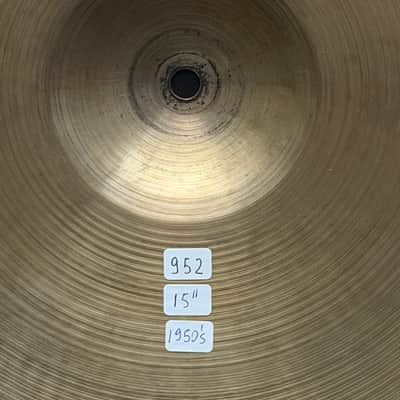Zildjian 15" Avedis Hi-Hat set 952 - 906 grams 1950's image 13