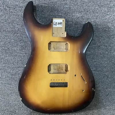 Solid Basswood HH Guitar Sunburst Body image 1