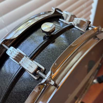 Ludwig Black Galaxy Acrolite LM404 5x14" Snare Drum image 7