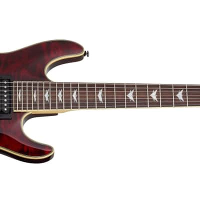 Schecter Omen Extreme-7 Electric Guitar - Black Cherry (2008) image 2