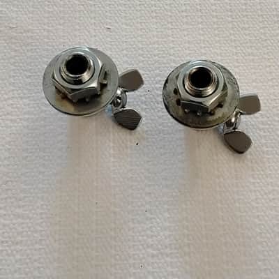 Ludwig Club Date/Super Classic Bass Drum Spurs with Mounting Brackets 1960s/1970s - Chrome image 4