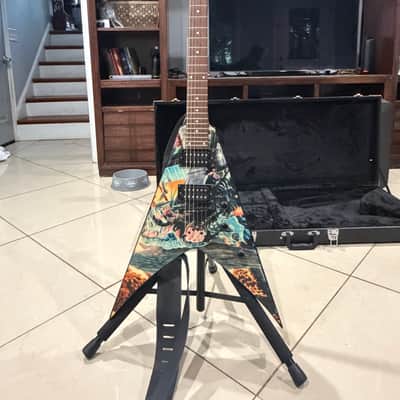 Dean VMNT Dave Mustaine "Rust in Peace" Signature Flying V – Excellent Condition – w/ Dean Hardshell Case image 3