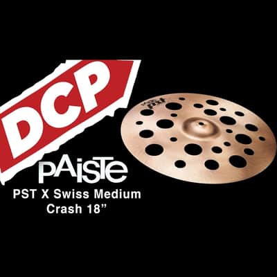 Paiste PST X Swiss Medium Crash Cymbal 18" image 2