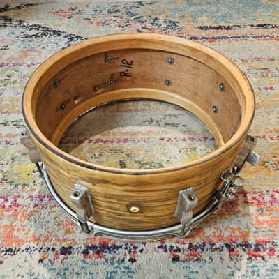WFL 14x6.5" 3-ply Snare Drum - Nickel Hardware - 1950s image 13