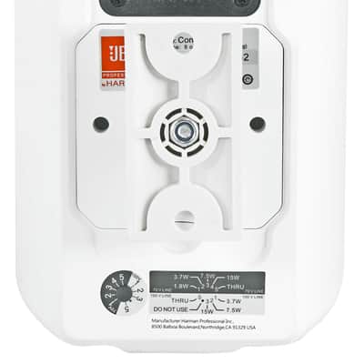 2 JBL Control 23-1-WH 3" Indoor/Outdoor 70v Commercial White Wall Mount Speakers image 3