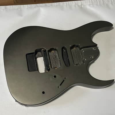 2000's Indonesian Ibanez RG5EX1 Grey Pewter Damaged Basswood Guitar Body Floyd Ready image 1