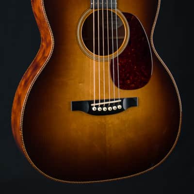 Bourgeois OMS DB Signature Figured Mahogany and Aged Tone Bearclaw Adirondack Spruce Sunburst Used (2022) image 1
