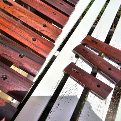 Vintage 70s Sonor Xylophone Natural Rosewood notes made in Germany image 6