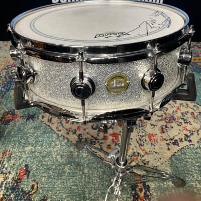 Russ McKinnon's Tower of Power, Joe Cocker, Elton John, DW 5x14" Collector's Maple Snare Drum 2005 - Silver Sparkle image 1