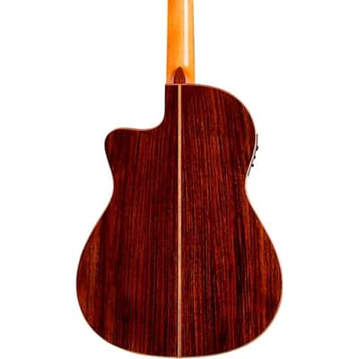 Cordoba Fusion Orchestra CE Crossover Classical Acoustic-Electric Guitar - Teardrop Sunburst image 7