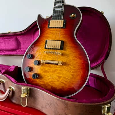 Gibson Les Paul Custom 2014 - Quilt Top - Bourbon Burst LEFT image 14