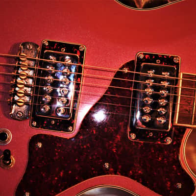 Mosrite Bluesbender 500 1972 Burgundy Mist Metallic. Rejuvenated. Rare. One of a kind. TV Jones pup image 22