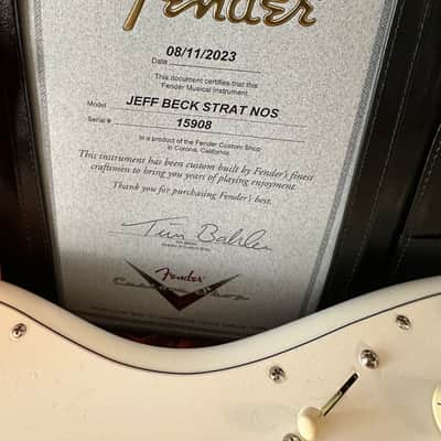 Fender Custom Shop Jeff Beck Stratocaster-OPEN BOX - Year 2023 Olympic White image 2