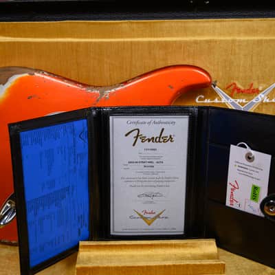 Fender Custom Shop SR25-69 Stratocaster Heavy Relic Aged Candy Tangerine 2025 w/OHSC image 13