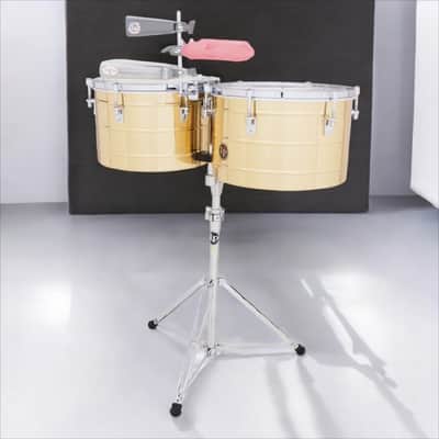 Latin Percussion LP LP258-BZ 15“ and 16” Tito Puente Thunder Timbales - Bronze, LP258-BZ image 1