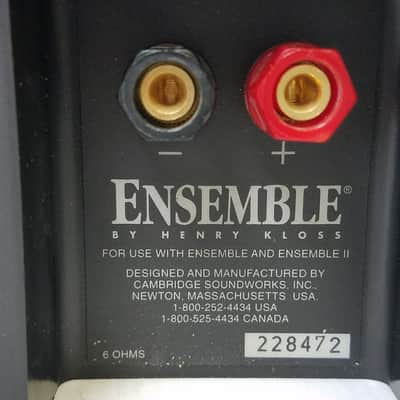 Cambridge Soundworks Ensemble Bookshelf Speaker Pair By Henry Kloss image 7