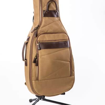 Guitar Satchel Khaki Parlor for small body acoustic or electric guitar case -  New image 1