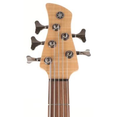 Yamaha TRBX605FM 5-String Electric Bass Guitar Natural image 4