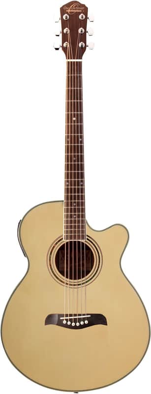 Oscar Schmidt Concert Acoustic Electric Guitar - Natural - OG10CEN image 1