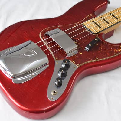 Fender Jazz Bass 68 JRNY Aged Candy Apple Red image 9