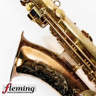 Vintage 1920 King "The King" Alto Saxophone - Brushed Gold Plate image 12