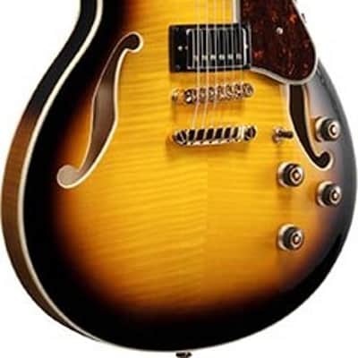 Ibanez Artcore Expressionist AS93FM Semi-hollow Electric Guitar - Antique Yellow Sunburst image 1