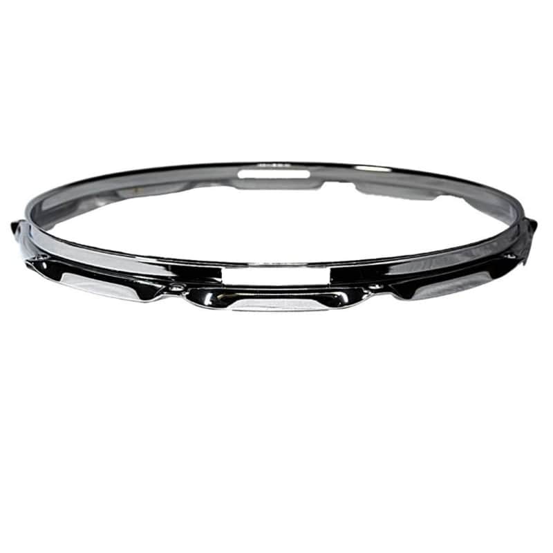 14" 10 lug SNARE SIDE chrome triple flange drum hoop image 1