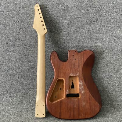 Telecaster Tele Style Mahogany Guitar Body with Maple Wood Neck image 2
