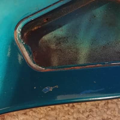 Chandler Super Strat Body And Neck - 80s? 90s? Blue Flame - Similar to Kramer or Jackson image 6