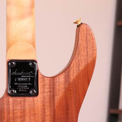 Jackson Custom Shop USA Signature Phil Collen PC1 - Caramelized Flame Maple Fingerboard, Satin Au Natural image 12