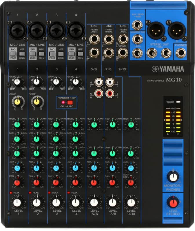 Yamaha MG10 10-Channel Analog Mixer image 1