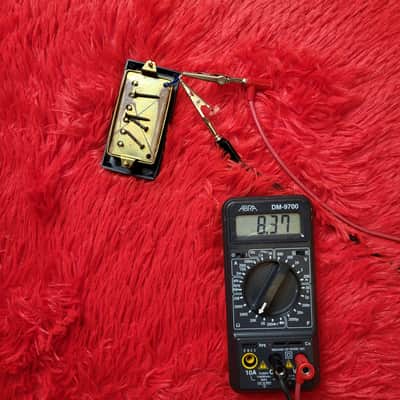 Unknown Brand & Model Gold Covered Humbucker Set Pair - 1990's - 2010's - 8.22K & 8.37K ohm image 15
