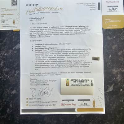 Epiphone Sheraton  NOEL GALLAGHER CUSTOM SIGNED…! WITH CERTIFICATE OF AUTHENTICY!! image 7