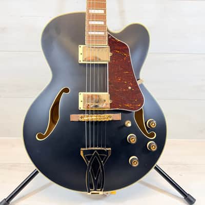 Ibanez AF75G-BKF Artcore Hollowbody Electric Guitar – Black Flat Gold Hardware 2021 image 2