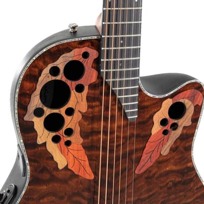 Ovation Celebrity Elite Plus E-Acoustic Guitar CE44P-TGE Dark Tiger Eye (CE44P-TGE-G) image 7
