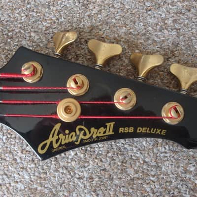 Aria Pro II RSB Deluxe II 1984 Black/Gold Made in Japan | Reverb