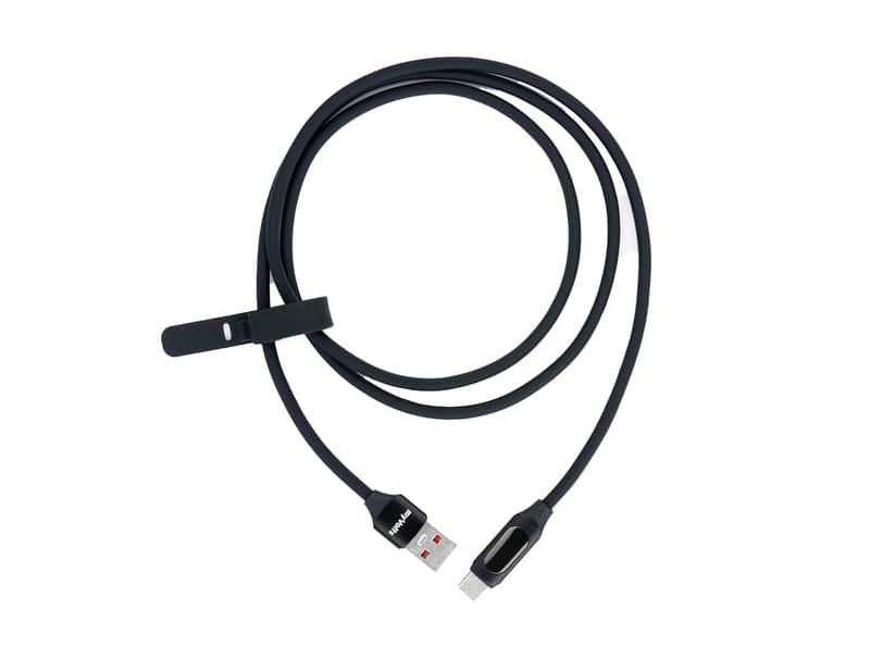 myVolts Step Up USB-A to USB-C Power Delivery Cable (Black) image 1