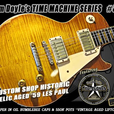 Gibson Custom Shop Tom Doyle "TIME MACHINE" #86 “SUPER PREMIUM” Historic Aged '59 Les Paul ~ R9 w/Doyle Coils PAF – Vintage 1959 Relic Burst image 25