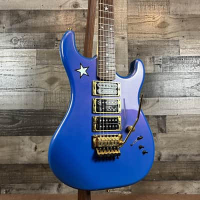 Kramer Richie Sambora Signature Jersey Star Rare Blue Finish Made in USA 1987 w/OHSC image 3
